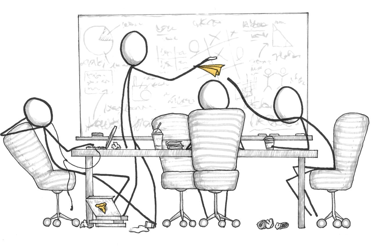 Image with people brainstorming